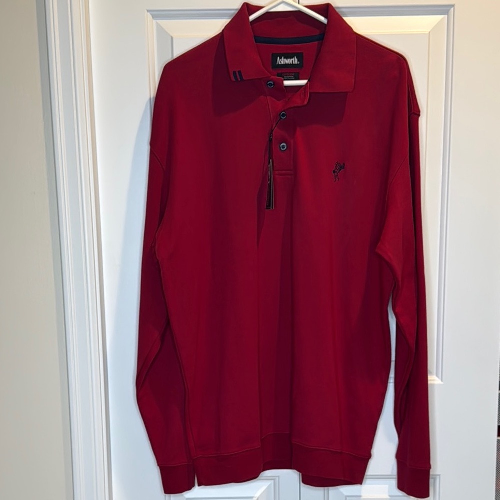 Ashworth Classic Red Polo Shirt